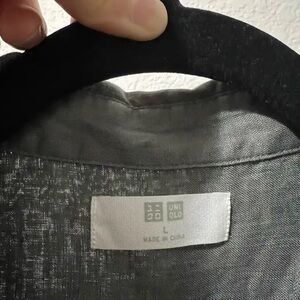 Uniqlo Charcoal Linen Shirt